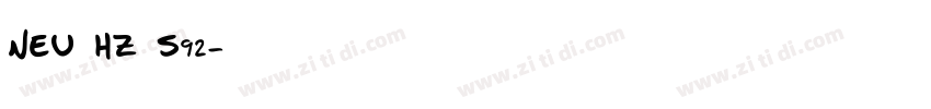 NEU HZ S92字体转换
